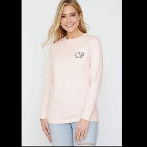 NWOT Ivory Ella Long Sleeve Tee -Blush Pink